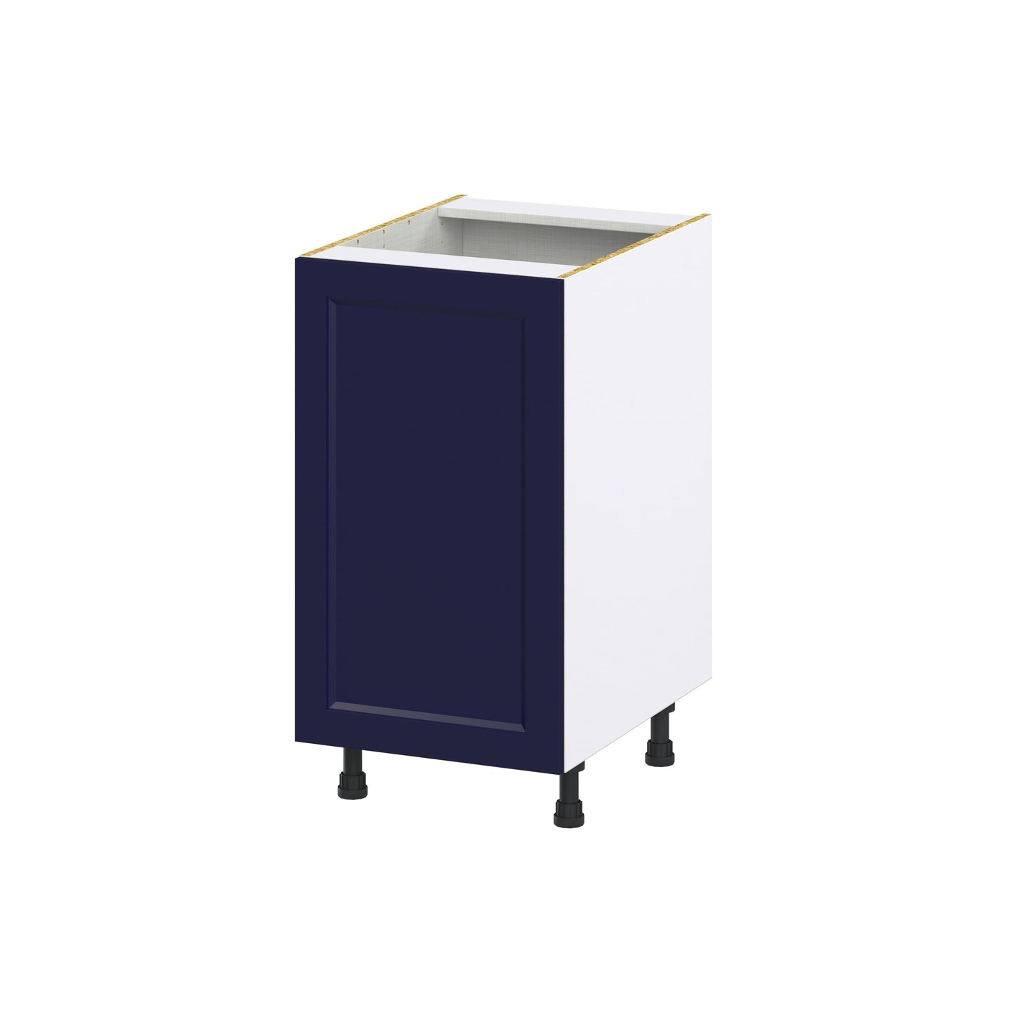 Hugo&Borg Lorette 18-in W x 34.5-in H x 24-in D Navy Blue Base Fully Assembled Cabinet (Recessed Panel Shaker Door Style)