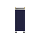 Hugo&Borg Lorette 15-in W x 34.5-in H x 24-in D Navy Blue 3-Drawers Base Fully Assembled Cabinet (Recessed Panel Shaker Style)