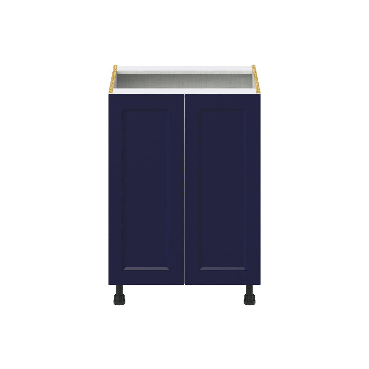 Hugo&Borg Lorette 24-in W x 34.5-in H x 24-in D Navy Blue 3-Drawers Base Fully Assembled Cabinet (Recessed Panel Shaker Style)