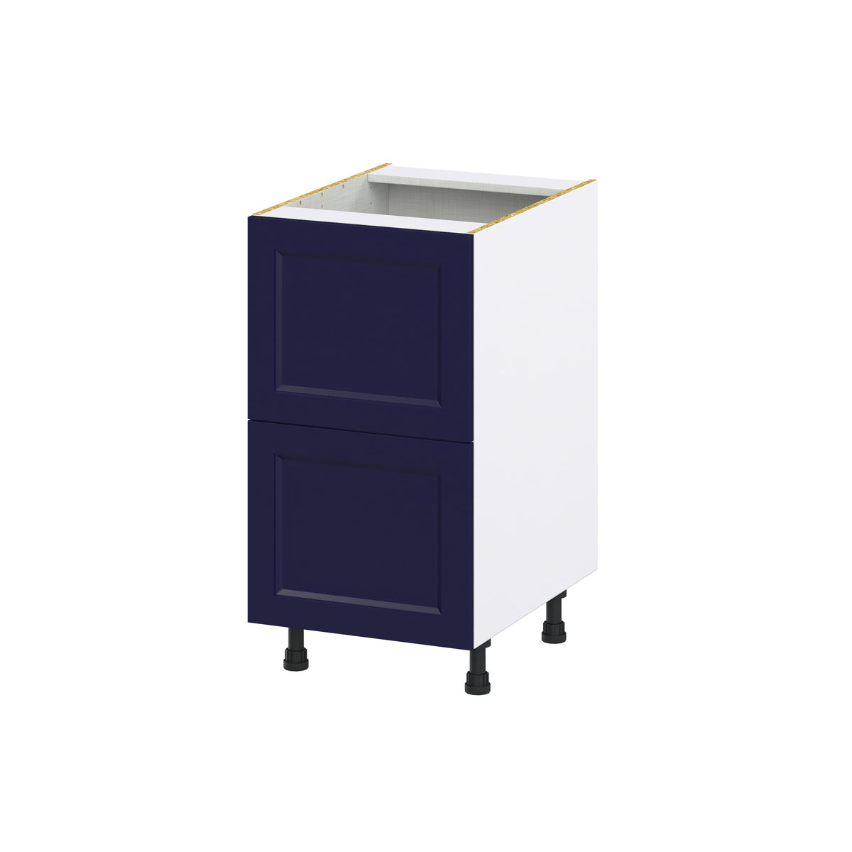 Hugo&Borg Lorette 18-in W x 34.5-in H x 25-in D Navy Blue 2-Drawer Base Fully Assembled Cabinet