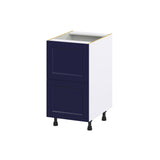Hugo&Borg Lorette 18-in W x 34.5-in H x 25-in D Navy Blue 2-Drawer Base Fully Assembled Cabinet