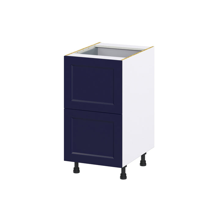 Hugo&Borg Lorette 18-in W x 34.5-in H x 24-in D Navy Blue 2-Drawer Base Fully Assembled Cabinet