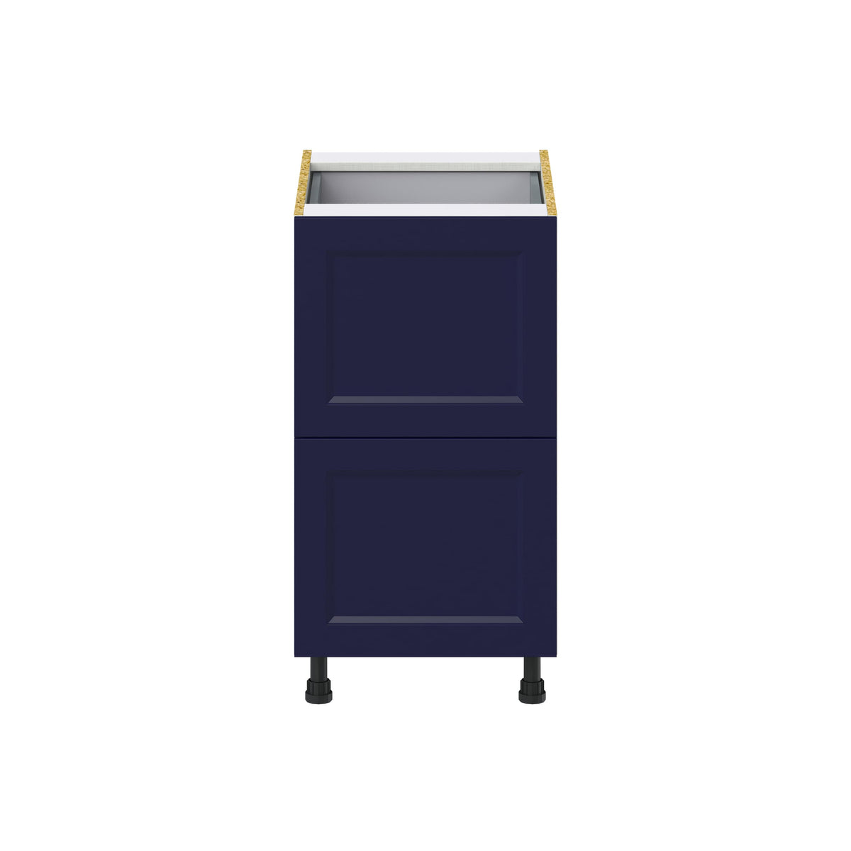 Hugo&Borg Lorette 18-in W x 34.5-in H x 24-in D Navy Blue 2-Drawer Base Fully Assembled Cabinet