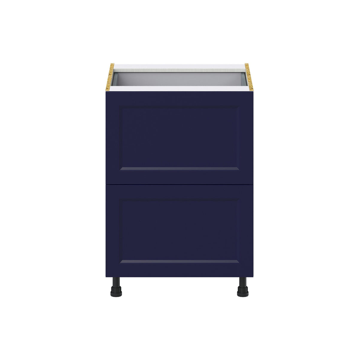 Hugo&Borg Lorette 24-in W x 34.5-in H x 24-in D Navy Blue 2-Drawer Base Fully Assembled Cabinet