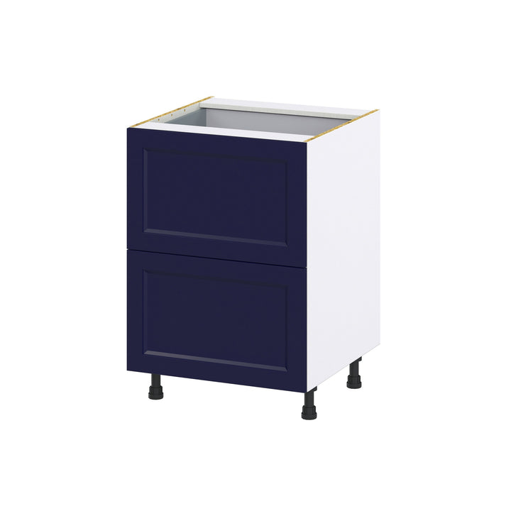Hugo&Borg Lorette 24-in W x 34.5-in H x 24-in D Navy Blue 2-Drawer Base Fully Assembled Cabinet