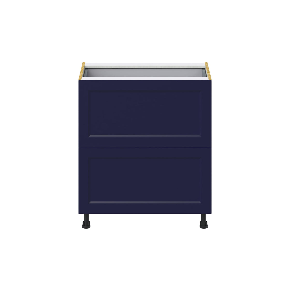 Hugo&Borg Lorette 30-in W x 34.5-in H x 24-in D Navy Blue 2-Drawer Base Fully Assembled Cabinet