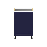 Hugo&Borg Lorette 24-in W x 34.5-in H x 24-in D Navy Blue Sink Base Fully Assembled Cabinet (Recessed Panel Shaker Style)