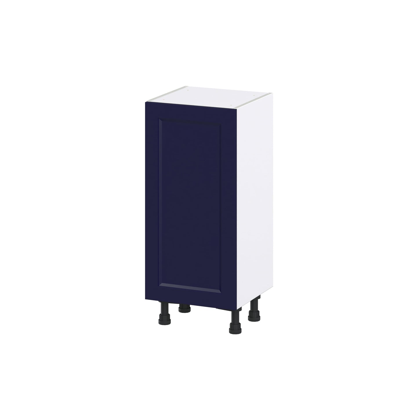 Hugo&Borg Lorette 15-in W x 34.5-in H x 14-in D Navy Blue Base Fully Assembled Cabinet (Recessed Panel Shaker Door Style)