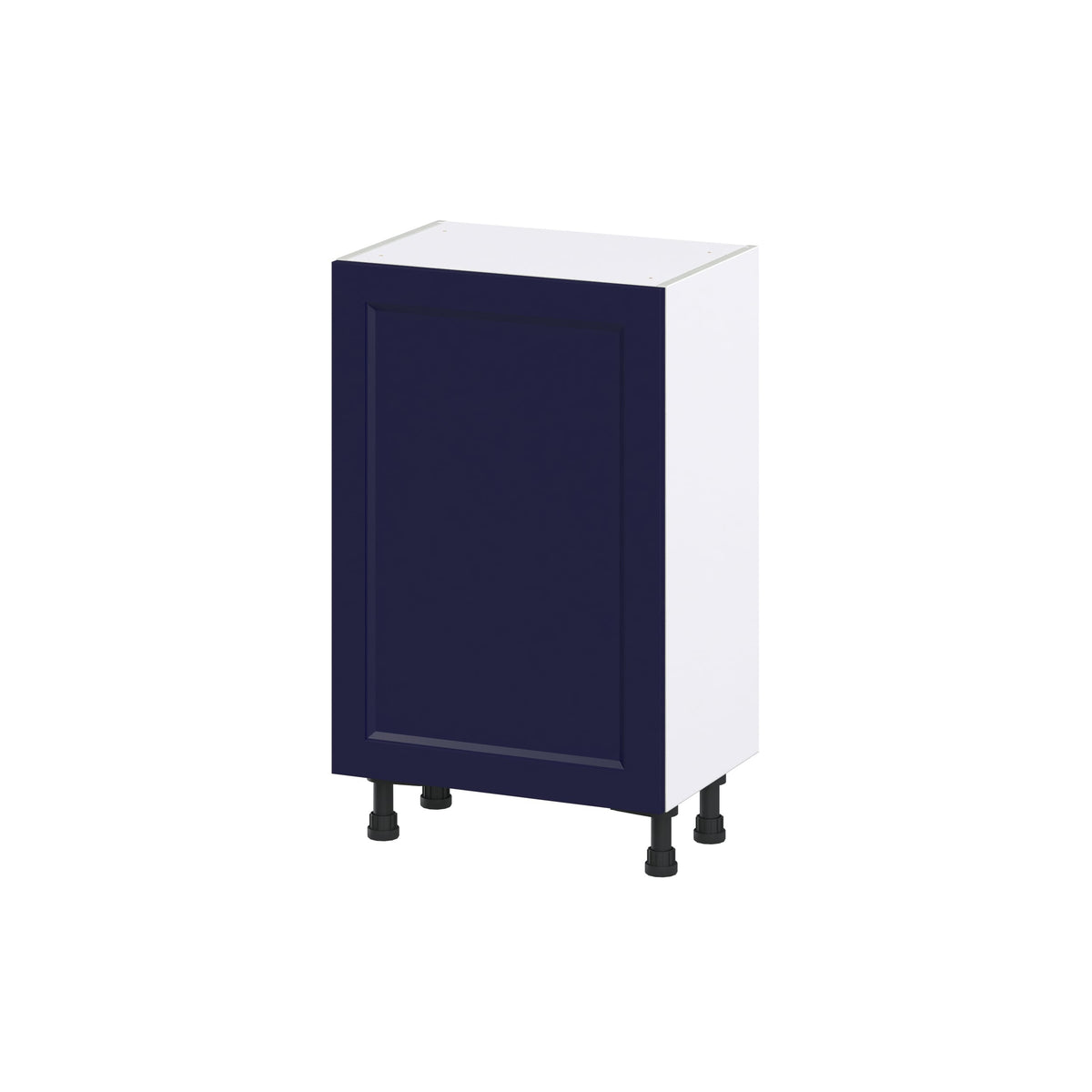 Hugo&Borg Lorette 21-in W x 34.5-in H x 14-in D Navy Blue Base Fully Assembled Cabinet (Recessed Panel Shaker Door Style)