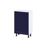 Hugo&Borg Lorette 21-in W x 34.5-in H x 14-in D Navy Blue Base Fully Assembled Cabinet (Recessed Panel Shaker Door Style)