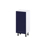Hugo&Borg Lorette 15-in W x 34.5-in H x 14-in D Navy Blue 3-Drawers Base Fully Assembled Cabinet (Recessed Panel Shaker Style)