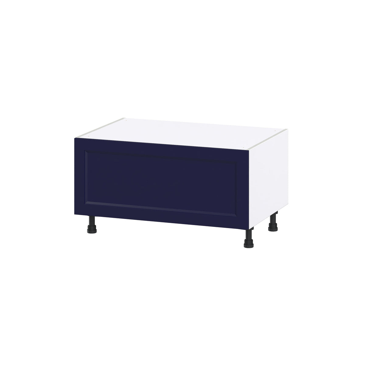 Hugo&Borg Lorette 36-in W x 19.5-in H x 24-in D Navy Blue 1-Drawer Base Fully Assembled Cabinet