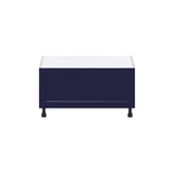 Hugo&Borg Lorette 36-in W x 19.5-in H x 24-in D Navy Blue 1-Drawer Base Fully Assembled Cabinet