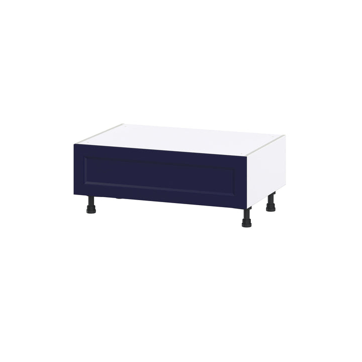 Hugo&Borg Lorette 36-in W x 14.5-in H x 24-in D Navy Blue 1-Drawer Base Fully Assembled Cabinet