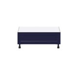 Hugo&Borg Lorette 36-in W x 14.5-in H x 24-in D Navy Blue 1-Drawer Base Fully Assembled Cabinet