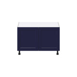 Hugo&Borg Lorette 36-in W x 24.5-in H x 24-in D Navy Blue Sink Base Fully Assembled Cabinet (Recessed Panel Shaker Style)
