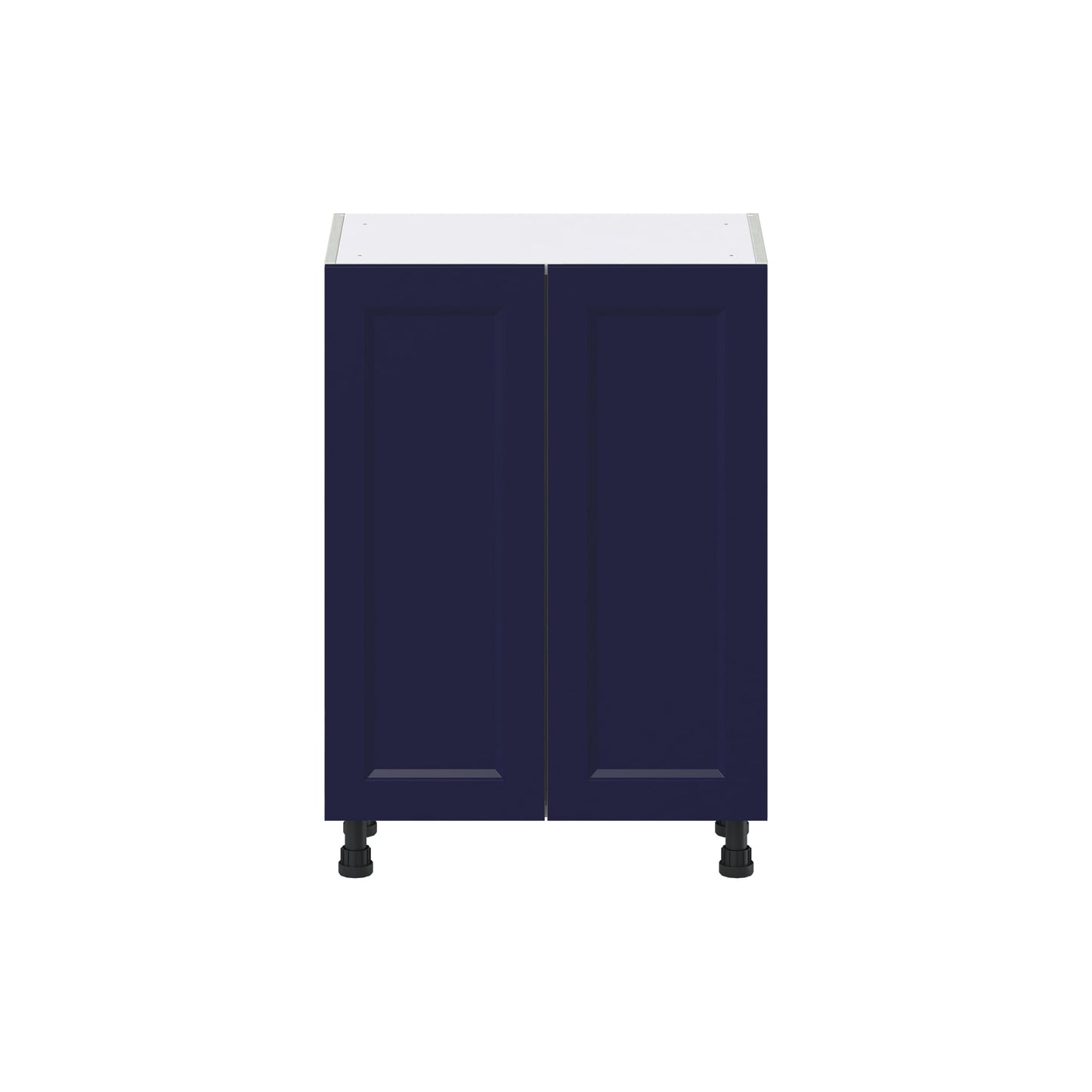 Hugo&Borg Lorette 24-in W x 34.5-in H x 14-in D Navy Blue 3-Drawers Base Fully Assembled Cabinet (Recessed Panel Shaker Style)