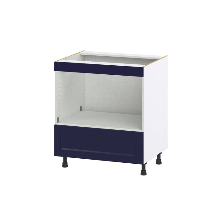 Hugo&Borg Lorette 30-in W x 34.5-in H x 24-in D Navy Blue 1-Drawer Microwave Base Fully Assembled Cabinet
