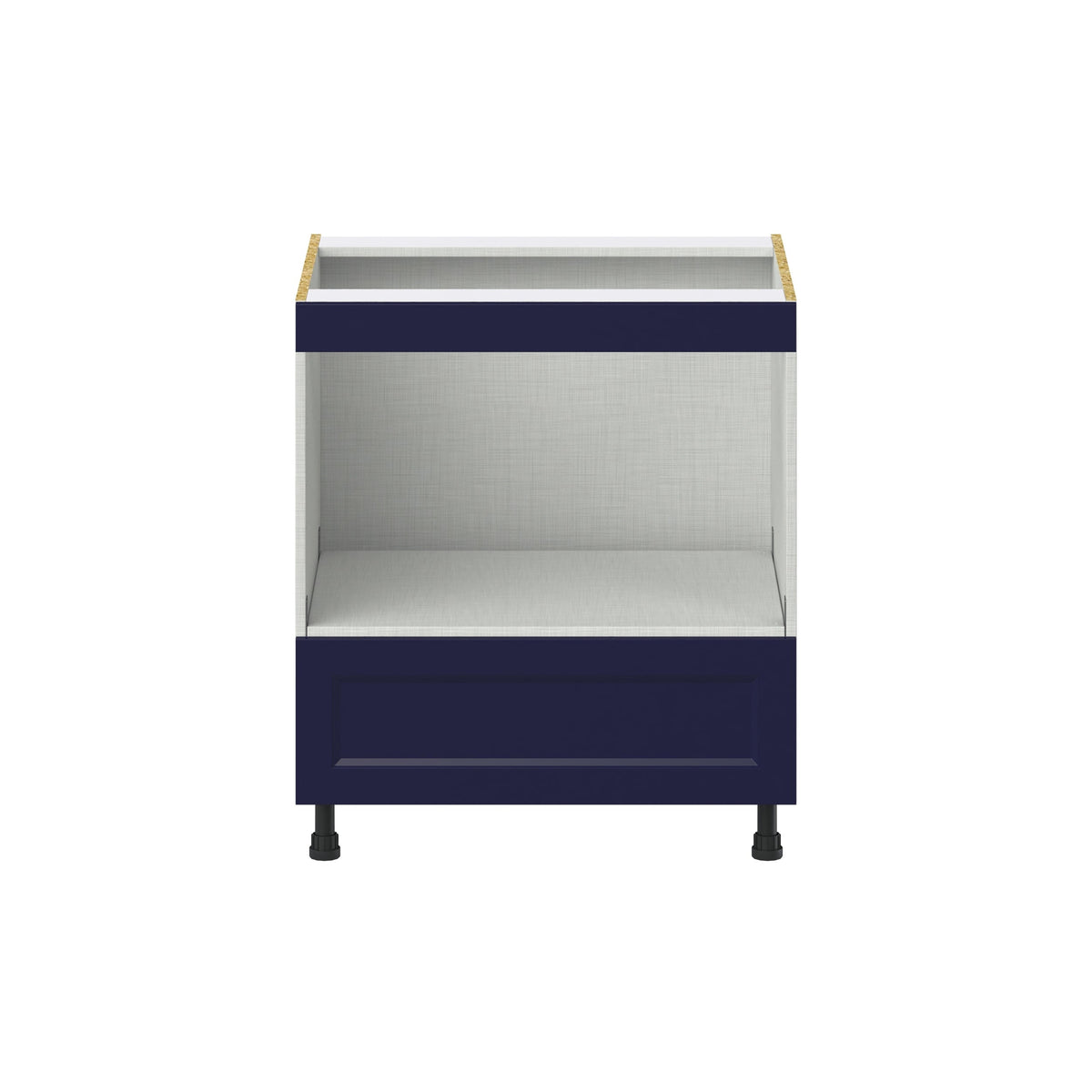 Hugo&Borg Lorette 30-in W x 34.5-in H x 24-in D Navy Blue 1-Drawer Microwave Base Fully Assembled Cabinet