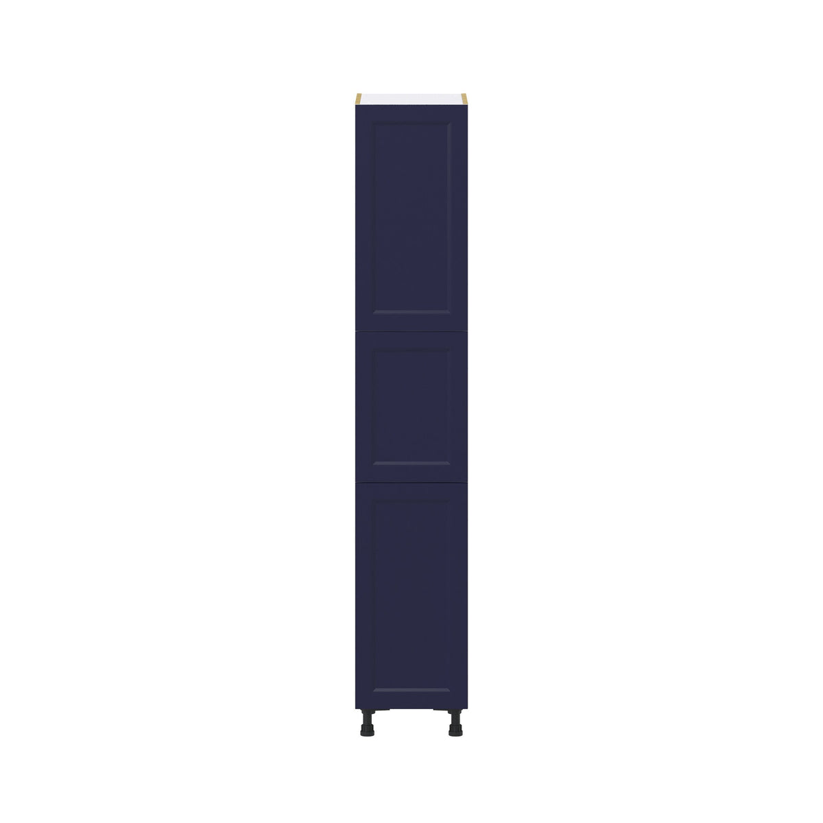 Hugo&Borg Lorette 15-in W x 84.5-in H x 24-in D Navy Blue Pantry Fully Assembled Cabinet (Recessed Panel Shaker Door Style)