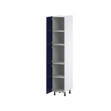 Hugo&Borg Lorette 15-in W x 84.5-in H x 24-in D Navy Blue Pantry Fully Assembled Cabinet (Recessed Panel Shaker Door Style)