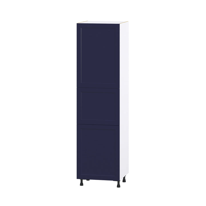 Hugo&Borg Lorette 24-in W x 89.5-in H x 24-in D Navy Blue Pantry Fully Assembled Cabinet (Recessed Panel Shaker Door Style)