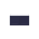Hugo&Borg Lorette 30-in W x 15-in H x 24-in D Navy Blue Wall Fully Assembled Cabinet (Recessed Panel Shaker Door Style)