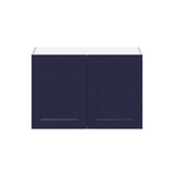 Hugo&Borg Lorette 30-in W x 20-in H x 14-in D Navy Blue Wall Fully Assembled Cabinet (Recessed Panel Shaker Door Style)