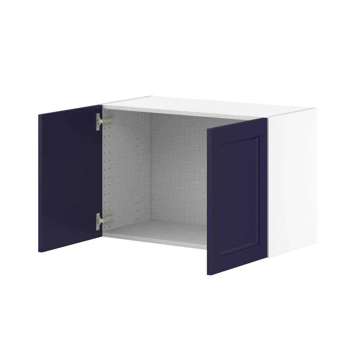 Hugo&Borg Lorette 30-in W x 20-in H x 14-in D Navy Blue Wall Fully Assembled Cabinet (Recessed Panel Shaker Door Style)