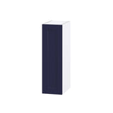 Hugo&Borg Lorette 9-in W x 30-in H x 14-in D Navy Blue Wall Fully Assembled Cabinet (Recessed Panel Shaker Door Style)