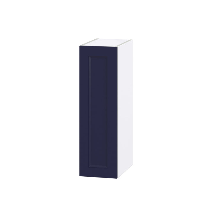 Hugo&Borg Lorette 9-in W x 30-in H x 14-in D Navy Blue Wall Fully Assembled Cabinet (Recessed Panel Shaker Door Style)