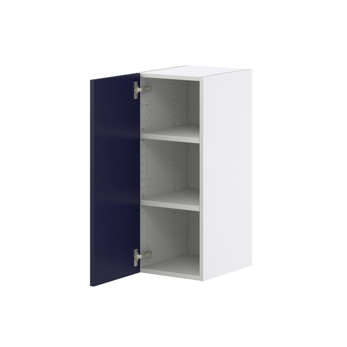 Hugo&Borg Lorette 12-in W x 30-in H x 14-in D Navy Blue Wall Fully Assembled Cabinet (Recessed Panel Shaker Door Style)