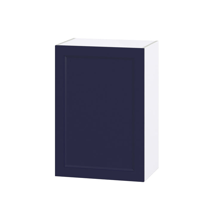 Hugo&Borg Lorette 21-in W x 30-in H x 14-in D Navy Blue Wall Fully Assembled Cabinet (Recessed Panel Shaker Door Style)