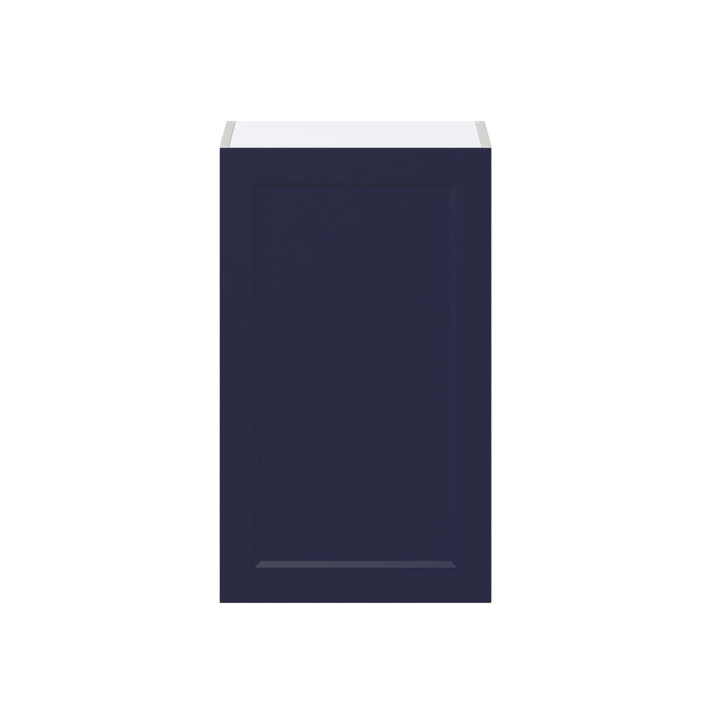 Hugo&Borg Lorette 18-in W x 30-in H x 14-in D Navy Blue Wall Fully Assembled Cabinet (Recessed Panel Shaker Door Style)