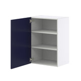 Hugo&Borg Lorette 21-in W x 30-in H x 14-in D Navy Blue Wall Fully Assembled Cabinet (Recessed Panel Shaker Door Style)