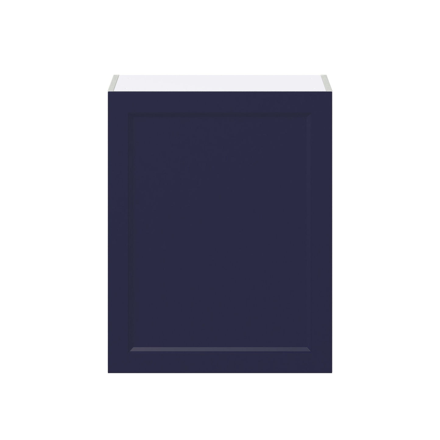 Hugo&Borg Lorette 24-in W x 30-in H x 14-in D Navy Blue Wall Fully Assembled Cabinet (Recessed Panel Shaker Door Style)