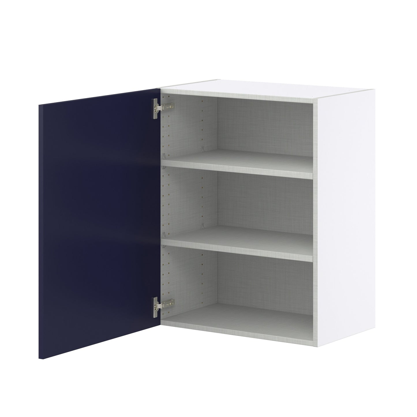 Hugo&Borg Lorette 24-in W x 30-in H x 14-in D Navy Blue Wall Fully Assembled Cabinet (Recessed Panel Shaker Door Style)