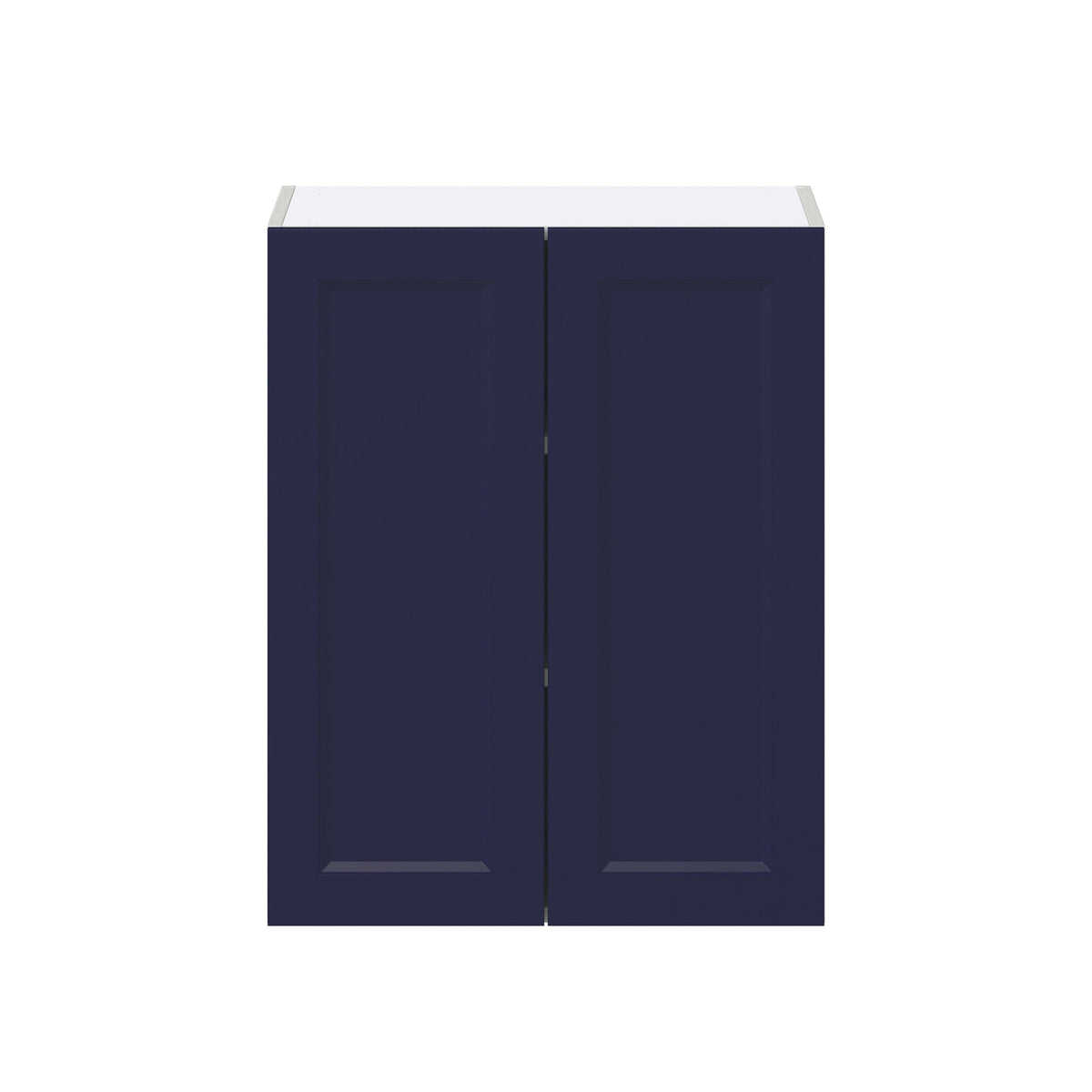 Hugo&Borg Lorette 24-in W x 30-in H x 14-in D Navy Blue Wall Fully Assembled Cabinet (Recessed Panel Shaker Door Style)