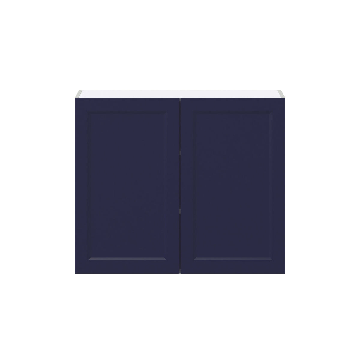 Hugo&Borg Lorette 36-in W x 30-in H x 14-in D Navy Blue Wall Fully Assembled Cabinet (Recessed Panel Shaker Door Style)
