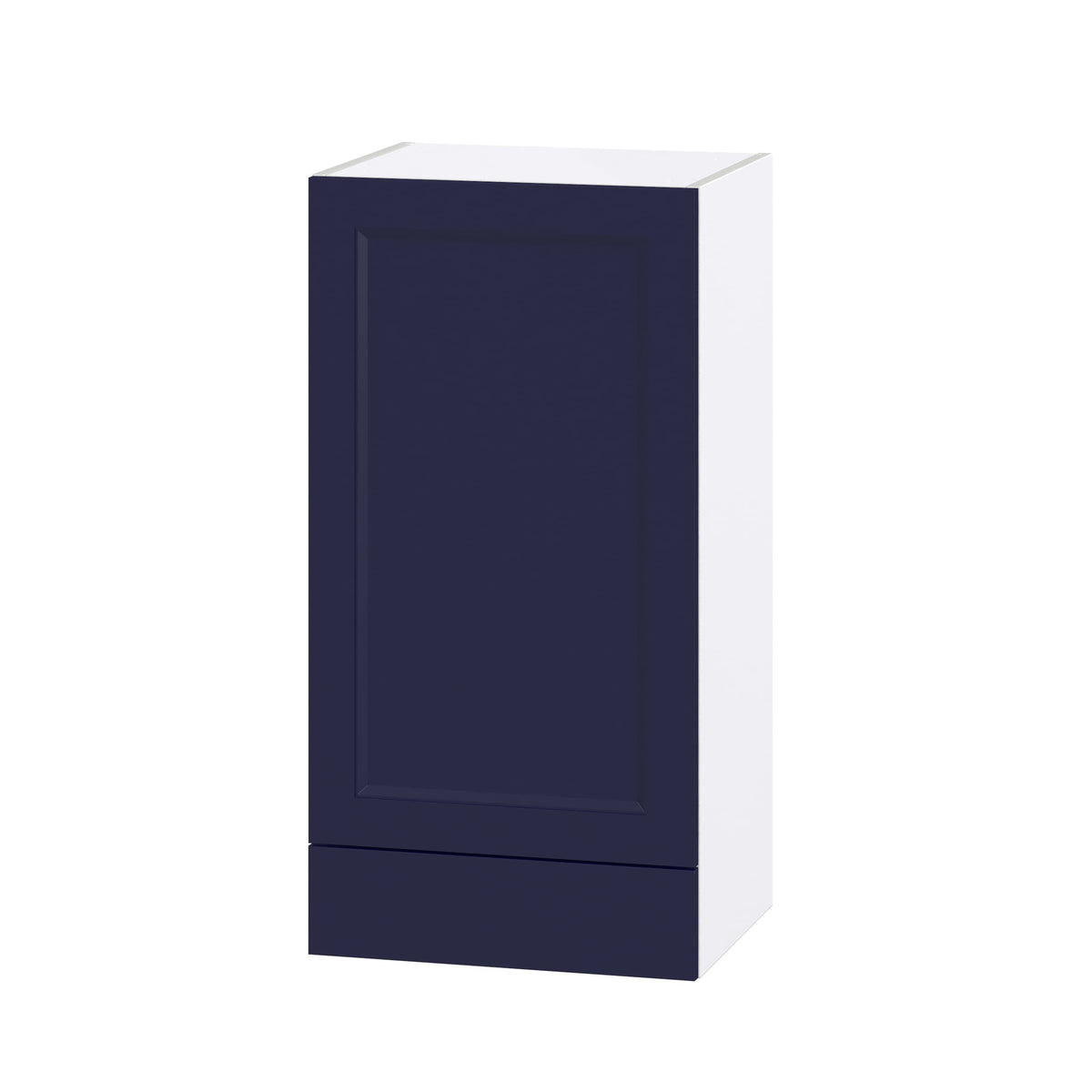 Hugo&Borg Lorette 18-in W x 35-in H x 14-in D Navy Blue 1-Drawer Wall Fully Assembled Cabinet (Recessed Panel Shaker Style)