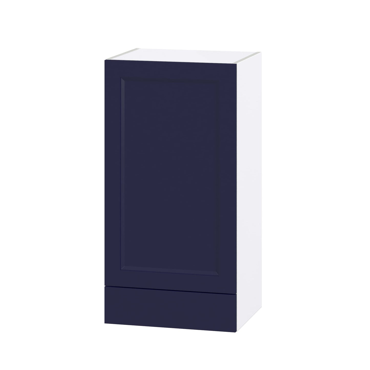 Hugo&Borg Lorette 18-in W x 35-in H x 14-in D Navy Blue 1-Drawer Wall Fully Assembled Cabinet (Recessed Panel Shaker Style)