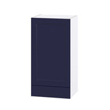 Hugo&Borg Lorette 18-in W x 35-in H x 14-in D Navy Blue 1-Drawer Wall Fully Assembled Cabinet (Recessed Panel Shaker Style)