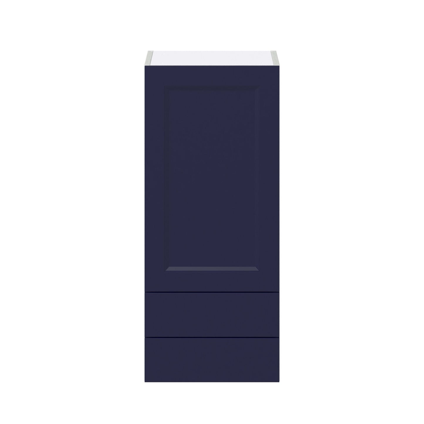 Hugo&Borg Lorette 15-in W x 35-in H x 14-in D Navy Blue 2-Drawers Wall Fully Assembled Cabinet (Recessed Panel Shaker Style)