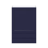 Hugo&Borg Lorette 24-in W x 35-in H x 14-in D Navy Blue 2-Drawers Wall Fully Assembled Cabinet (Recessed Panel Shaker Style)