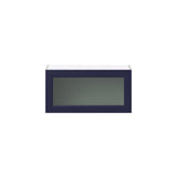 Hugo&Borg Lorette 30-in W x 15-in H x 14-in D Navy Blue Wall Fully Assembled Cabinet (Glass Panel Shaker Door Style)