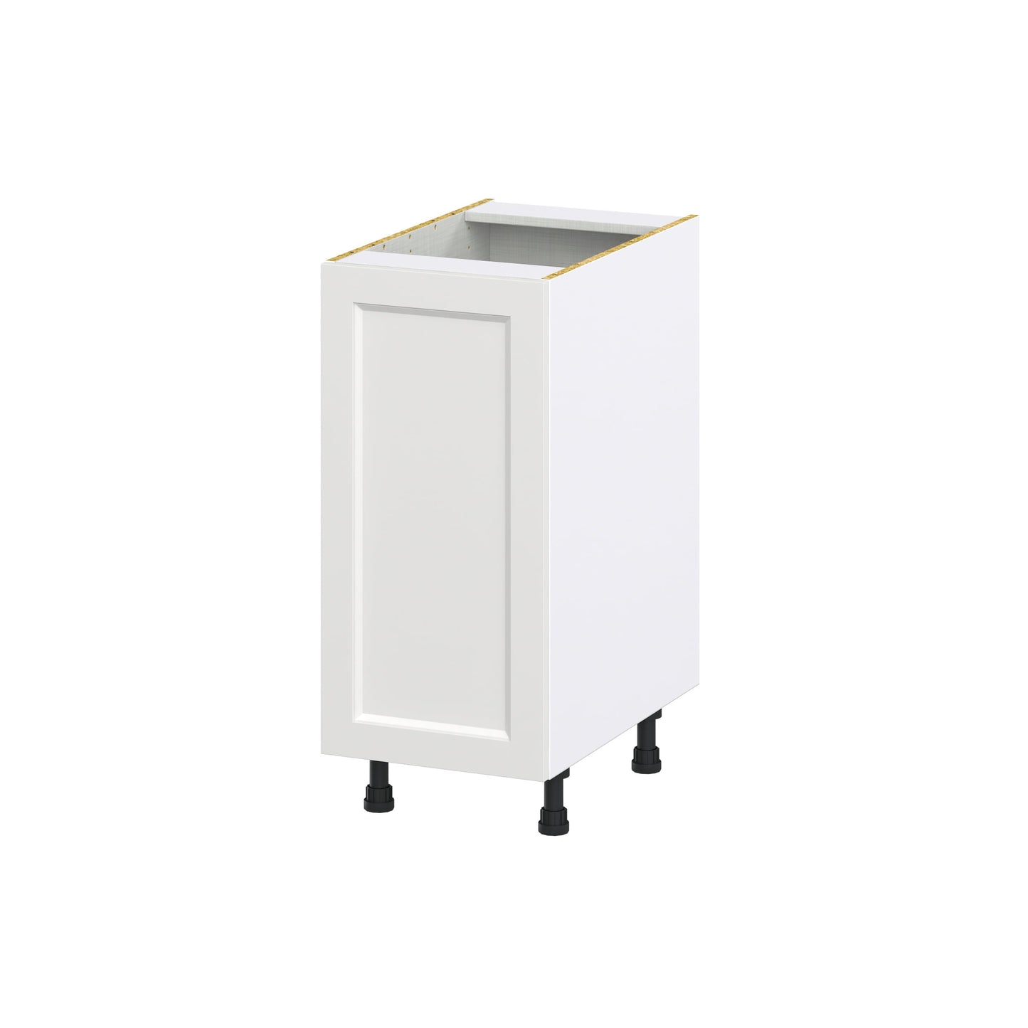 Hugo&Borg Riviera 15-in W x 34.5-in H x 24-in D Bright White 3-Drawers Base Fully Assembled Cabinet (Recessed Panel Shaker Style)