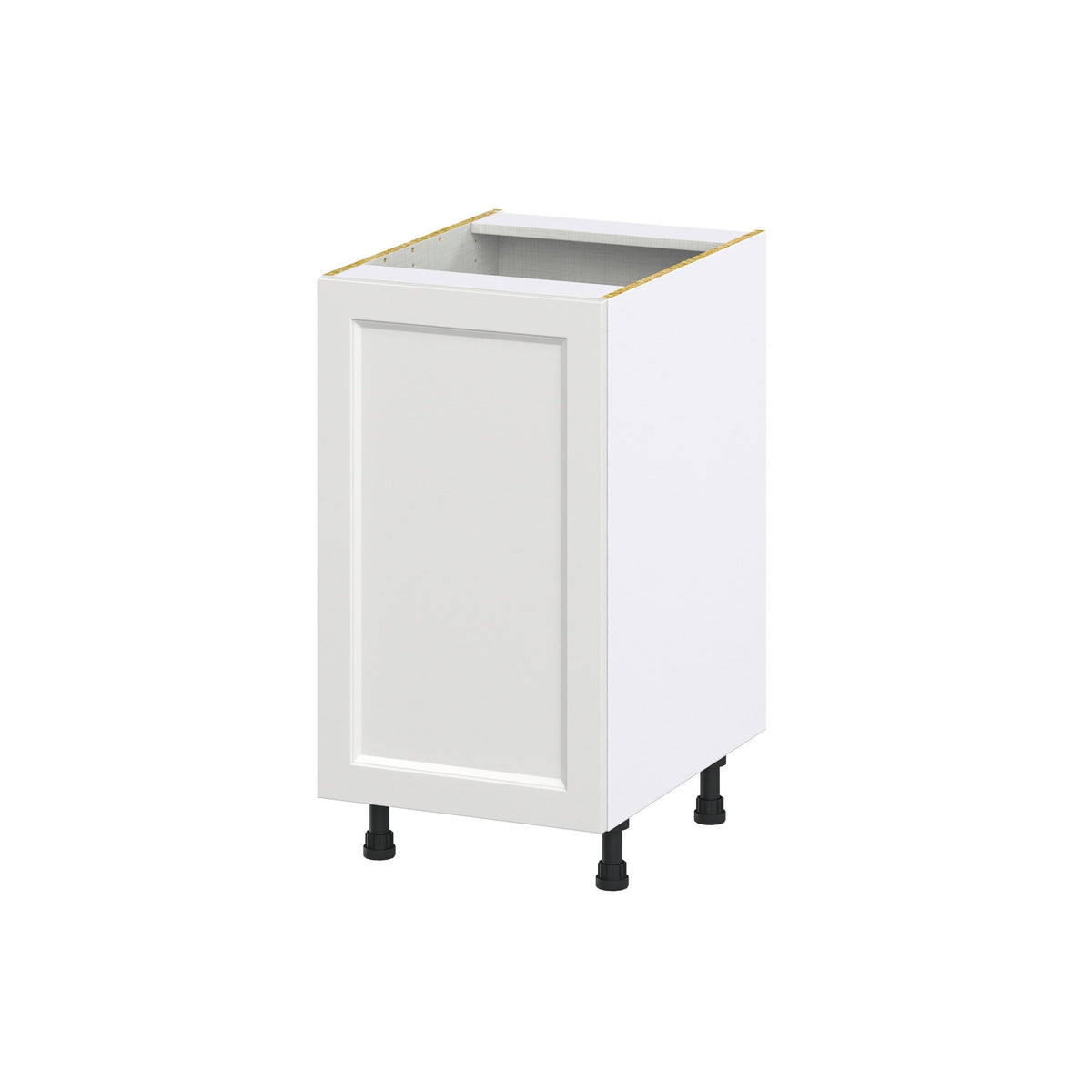Hugo&Borg Riviera 18-in W x 34.5-in H x 24-in D Bright White Base Fully Assembled Cabinet (Recessed Panel Shaker Door Style)