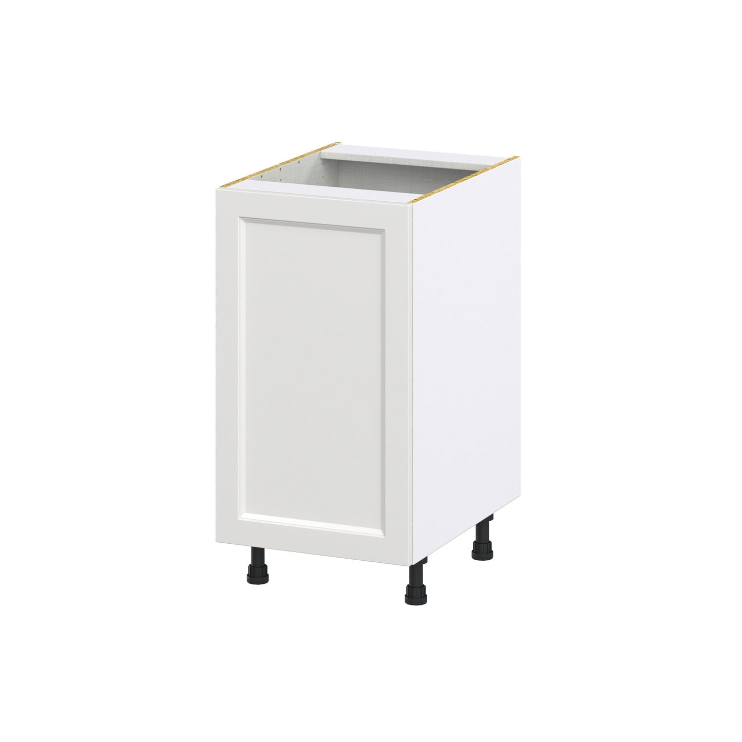 Hugo&Borg Riviera 18-in W x 34.5-in H x 24-in D Bright White Base Fully Assembled Cabinet (Recessed Panel Shaker Door Style)