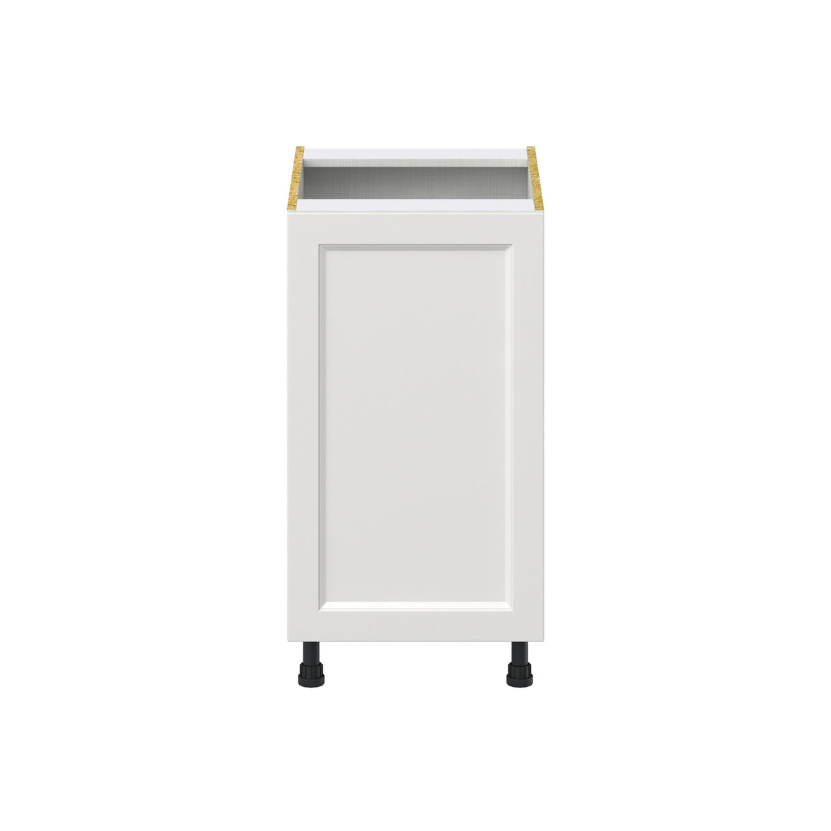 Hugo&Borg Riviera 18-in W x 34.5-in H x 24-in D Bright White Base Fully Assembled Cabinet (Recessed Panel Shaker Door Style)