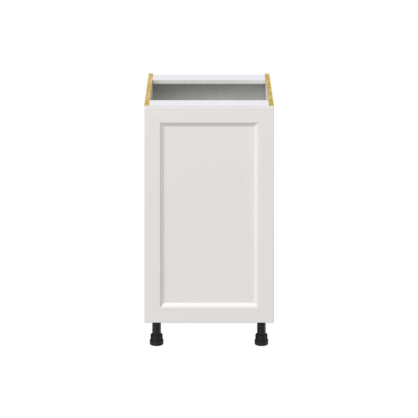 Hugo&Borg Riviera 18-in W x 34.5-in H x 24-in D Bright White Base Fully Assembled Cabinet (Recessed Panel Shaker Door Style)